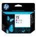 HP 72 Magenta and Cyan Printhead