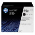 HP 55X 2-pack High Yield Black Original LaserJet Toner Cartridges