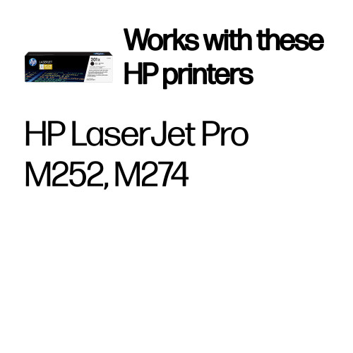 HP 201X High Yield Black Original LaserJet Toner Cartridge