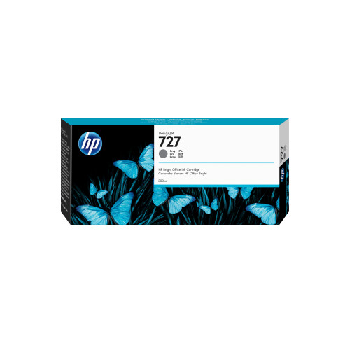 HP 727 300-ml Gray DesignJet Ink Cartridge