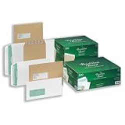 Basildon Bond Business Envelope, International DL, 110 x 220 mm, Self-Adhesive, Paper, White