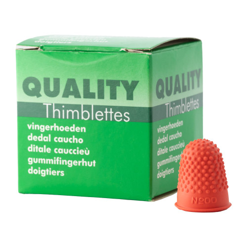 Quality Thimblettes - Size 00 - 15mm - Red - Pack of 10