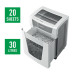 Leitz IQ Office Pro paper shredder Cross shredding 55 dB 23 cm White