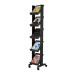 PaperFlow Single Sided Literature Display, Mobile Corner Unit, 5 Shelves, 13.78x15.17x66 Inches, Black (259N.01) (B004HWFZUC)