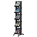 PaperFlow Single Sided Literature Display, Mobile Corner Unit, 5 Shelves, 13.78x15.17x66 Inches, Black (259N.01) (B004HWFZUC)