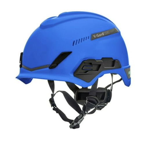 V-Gard Fas-Trac III Pivot Trivent ANSI EN12492 H1 Safety Helmet - Blue