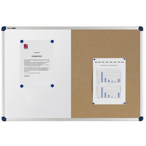 Nobo Classic Combi Felt/Steel Noticeboard 120x90cm