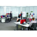 Nobo Brilliant White Glass Mobile Whiteboard 120x90cm