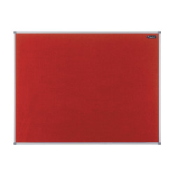 Nobo Basic insert notice board Red Aluminium
