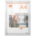 Nobo Premium Plus A4 Clear Acrylic Wall Mounted Poster Frame