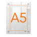 Nobo Premium Plus A5 Clear Acrylic Wall Mounted Poster Frame