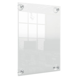 Nobo Premium Plus A4 Clear Acrylic Wall Mounted Repositionable Poster Frame