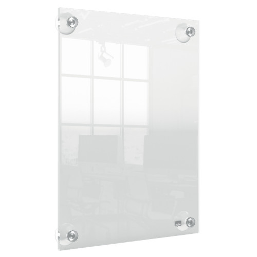 Nobo Premium Plus A4 Clear Acrylic Wall Mounted Repositionable Poster Frame