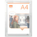 Nobo Premium Plus A4 Clear Acrylic Wall Mounted Repositionable Poster Frame