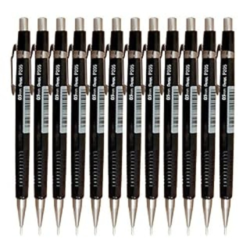 Pentel 0.5 mm Lead Automatic Pencil - Black (Pack of 12) (B007QXPIC4)