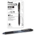 Pentel EnerGel X Retractable Liquid Gel Pens  Metal Tip  Medium Point  Black