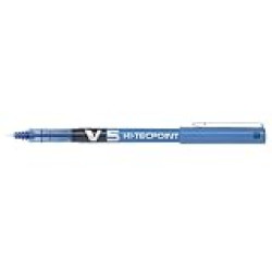 Pilot Hi-Tecpoint V5 Rollerball Stick Pen Extra Fine Tip 0.5 mm Blue