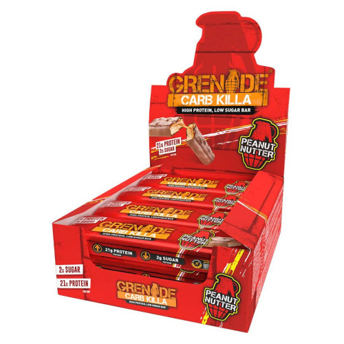 Grenade Carb Killa High Protein And Low Sugar Candy Bar, 12 X 60 Peanut Butter