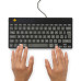 R-Go Tools Ergonomic keyboard R-Go Compact Break, compact keyboard with break software, QWERTY (UK), wired, black