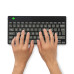 R-Go Tools Ergonomic keyboard R-Go Compact Break, compact keyboard with break software, QWERTY (UK), Bluetooth, black