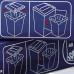 Rexel AS1000 Plastic Waste Bags for Large Office Shredders 115L (pack of 100)