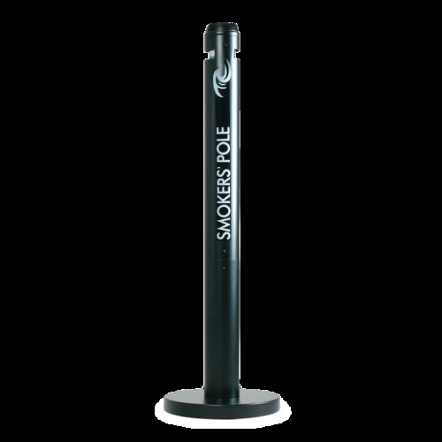 Rubbermaid Commercial R1-BK Smoker’s Pole  Round  Steel  Black