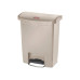 Rubbermaid® Slim Jim Rectangular Plastic Wastebasket  Step-On  24 Gallons  White
