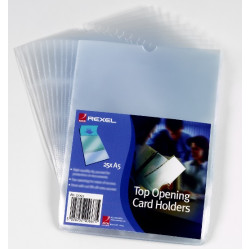 Rexel Card Holders A5 Clear (25)