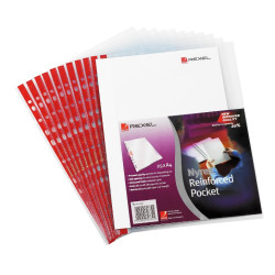 Rexel Nyrex™ Reinforced Side Opening A4 Pocket Clear (25)