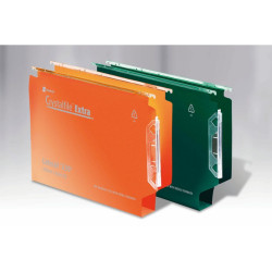 Rexel Crystalfile Extra `330` Lateral File 30mm Green (25)