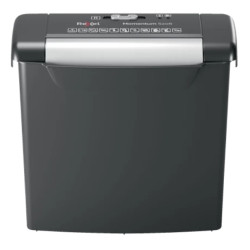Rexel S206 paper shredder Strip shredding 22 cm Black, Silver