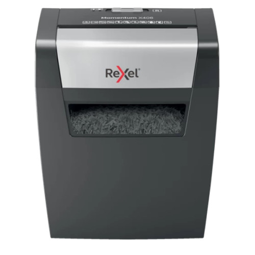 Rexel X406 paper shredder Cross shredding 22 cm Black, Silver