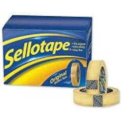 Sellotape Original Golden Tape, 18mm x 66m (package 16 each)