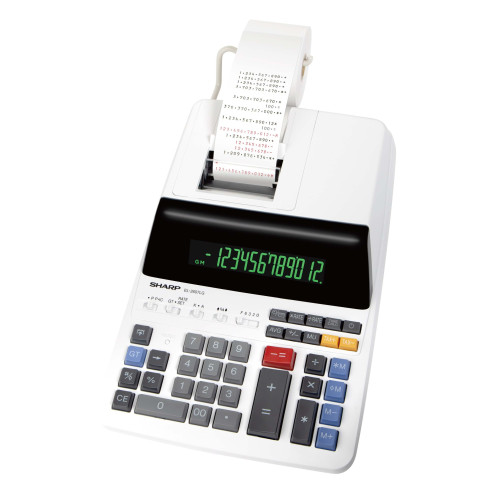 Sharp EL-2607LG calculator Desktop Printing Black, White