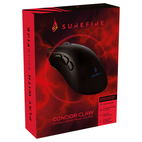 SureFire Condor Claw mouse Gaming Right-hand USB Type-A Optical 6400 DPI