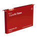 Rexel Crystalfile Extra Foolscap Suspension File 30mm Red (25)
