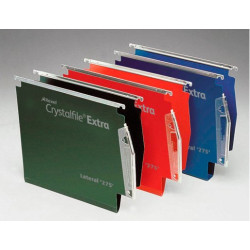 Rexel Crystalfile Extra `275` Lateral File 30mm Green (25)