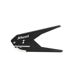 Rexel S120 Single Hole Plier Punch Black