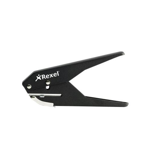 Rexel S120 Single Hole Plier Punch Black