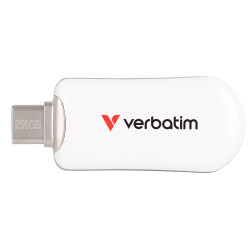 Verbatim Plectra USB-C Flash Drive White 256GB