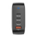 Verbatim Mini GaN Charger 165W 4 Port US plug with EU and UK adaptors