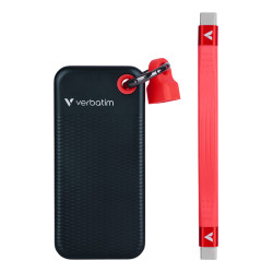Verbatim Pocket SSD USB 3.2 Gen 2 512GB Black/Red