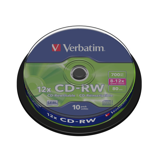 Verbatim CD-RW 12x 700 MB 10 pc(s)