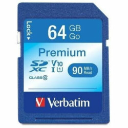 Verbatim 64-GB Class 10  UHS-1 V10 U1 Premium SDXC Memory Card