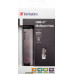 Verbatim 49141 laptop dock/port replicator USB 3.2 Gen 1 (3.1 Gen 1) Type-C Black, Silver