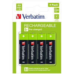 Verbatim 49517 household battery Rechargeable battery AA Nickel-Metal Hydride (NiMH)