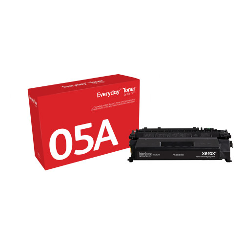 Everyday™ Black Toner by Xerox compatible with HP 05A (CE505A), Standard capacity
