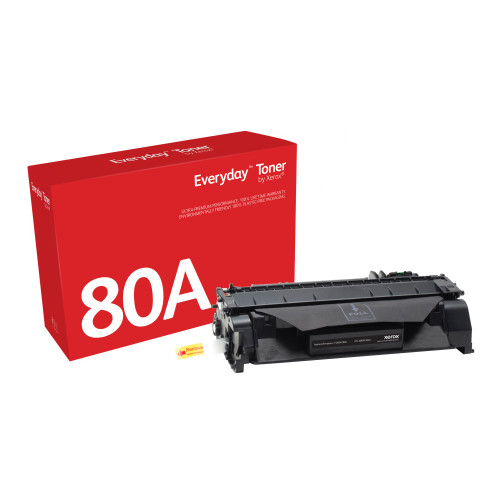 Everyday™ Black Toner by Xerox compatible with HP 80A (CF280A), Standard capacity