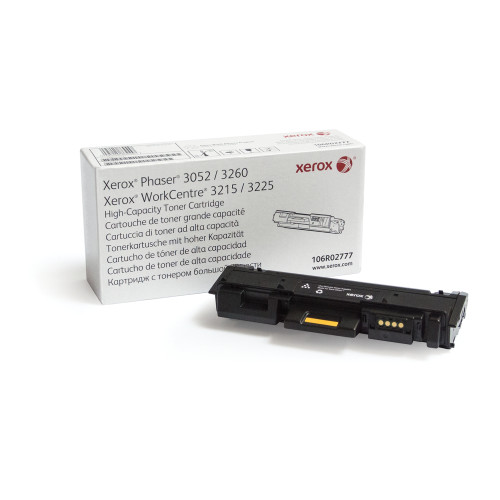 Xerox Genuine Phaser® 3052​/​3260, WorkCentre® 3215​/​3225 Black High capacity Toner Cartridge (3000 Pages) - 106R02777