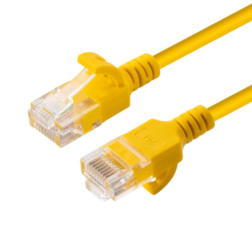 U/UTP CAT6A Slim 0.5M Yellow